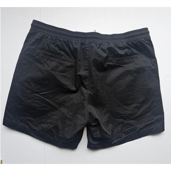 P's & Q's Shorts Mens Black Drawstring Board Swim Shorts , Sz XXL, 36 in Waist - Picture 2 of 5